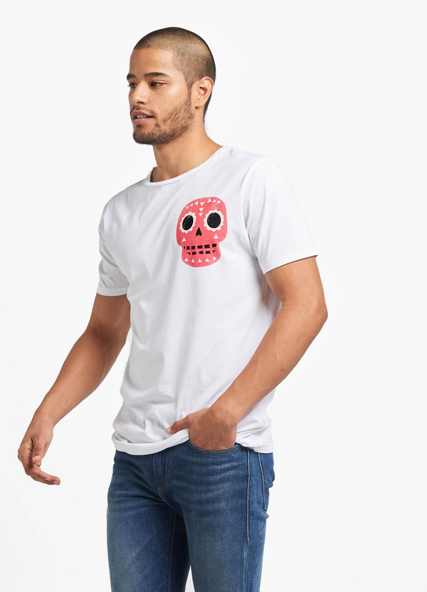 POLERA HOMBRE SKULL RED