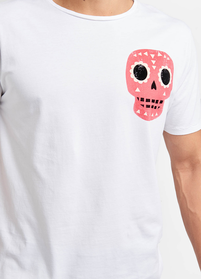 POLERA HOMBRE SKULL RED