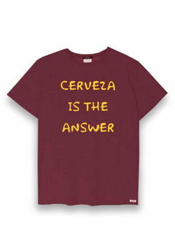 POLERA HOMBRE CERVEZA IS THE ANSWER