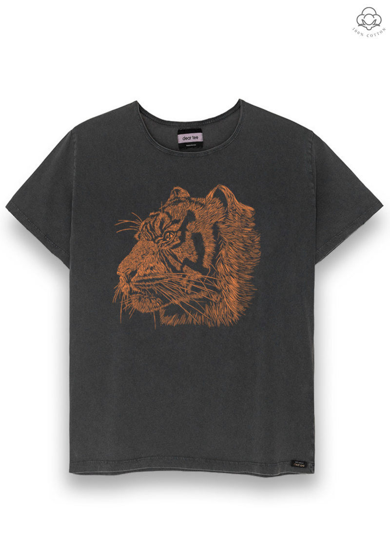 POLERA MUJER ORANGE TIGER