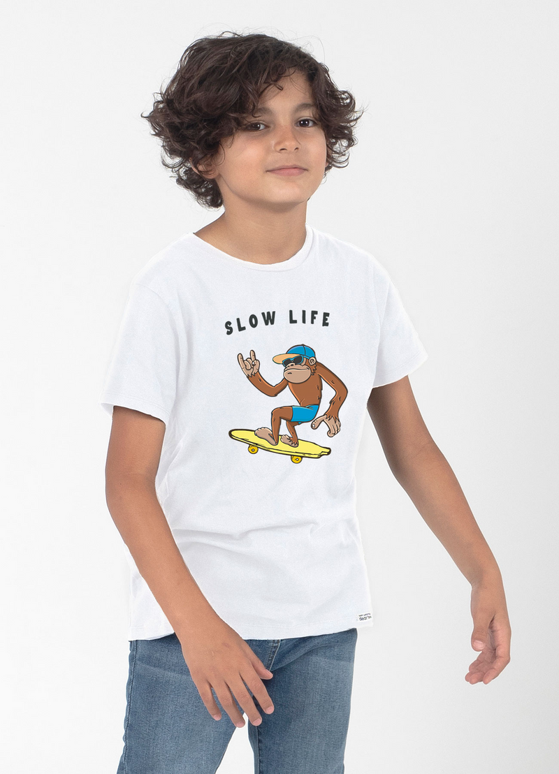 POLERA KIDS SLOW LIFE N